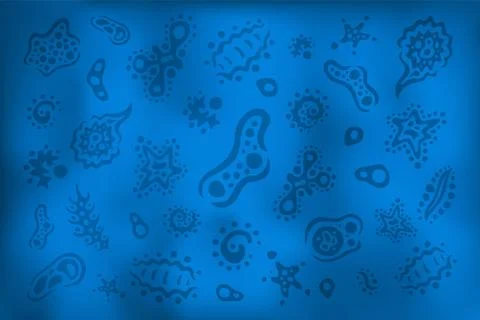 Abstract background with bacteria Stock Illustration