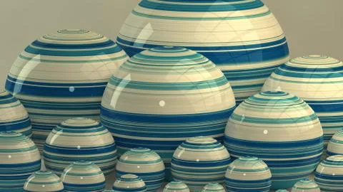 Abstract background with balls, 3D rendering, stretched pixels texture 스톡 일러스트