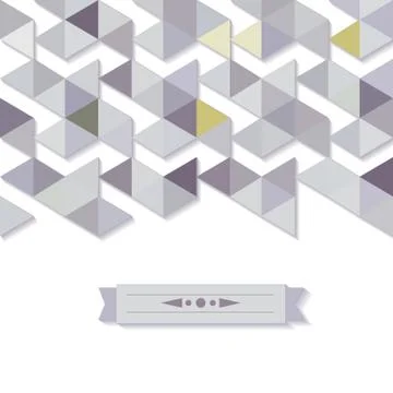 Abstract background banner of triangles Stock Illustration