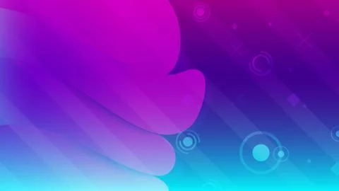 Abstract background basic geometry on colorful neon background vector illustr Stock Illustration