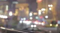 Abstract background, beautiful evening view on town, citylights, illumination HD Footage