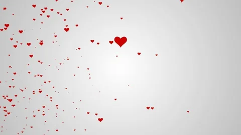 Abstract background with beautiful heart smooth animation Stock Footage 87309264