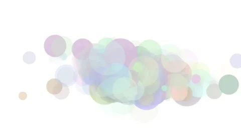 Abstract background, beautiful multi-colored circles in flat style. Particles Stock Footage 144342098