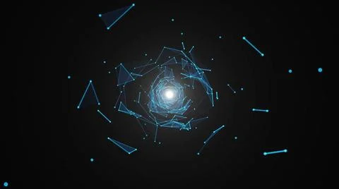 Abstract background with beautiful rotating triangles and flares Abstract ... 스톡 사진