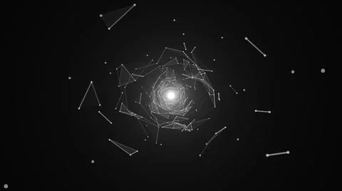 Abstract background with beautiful rotating triangles and flares Abstract ... Foto stock