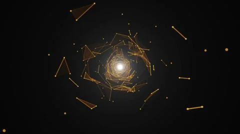 Abstract background with beautiful rotating triangles and flares Abstract ... 스톡 사진