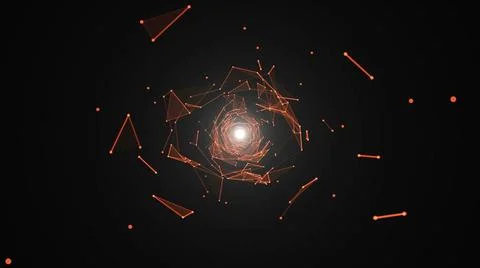 Abstract background with beautiful rotating triangles and flares Abstract ... 스톡 사진