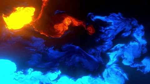 Abstract background Beautiful shining colorful liquid smoke moving freely. 4K Stock Footage 287916341