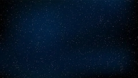 Abstract background. The beautiful starry sky is blue. The stars glow in comp Stock Illustration