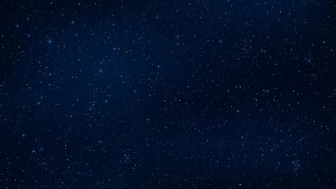 Abstract background. The beautiful starry sky is blue. The stars glow in comp Stock Illustration