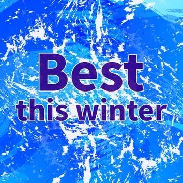 Abstract background best this winter Stock Illustration