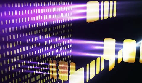 Abstract background. Big data visualization concept Stock Illustration