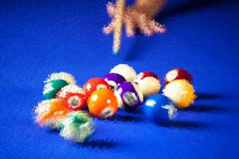 Abstract background of billiard Stock Photos