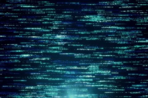 Abstract background of binary code 3d illustration Stock Illustration