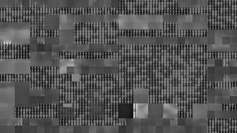 Abstract background with binary code concept Stock Footage 321416022