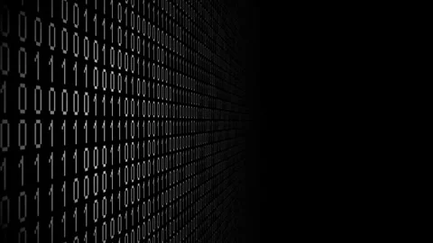 Abstract background with binary code concept Stock Footage 321416108