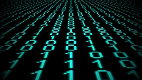 Abstract background with binary code concept Stock Footage 321416121