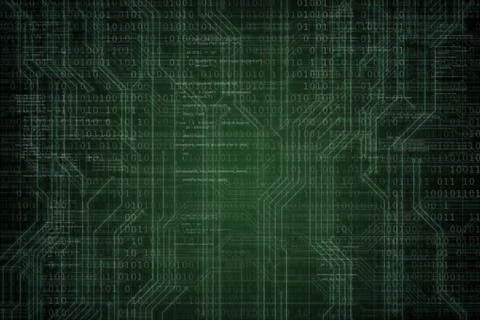 Abstract background with binary code. Hackers, darknet, virtual reality and Illustrazione stock