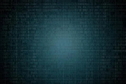 Abstract background with binary code. Hackers, darknet, virtual reality and Stock Illustration