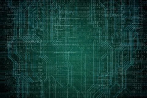 Abstract background with binary code. Hackers, darknet, virtual reality and Illustrazione stock