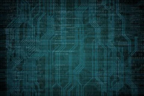 Abstract background with binary code. Hackers, darknet, virtual reality and Illustrazione stock