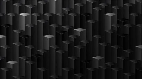 Abstract background with black 3d geometric columns Stock Illustration