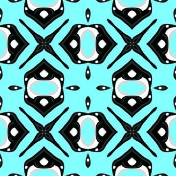 Abstract background in black and blue, seamless Stock Illustration
