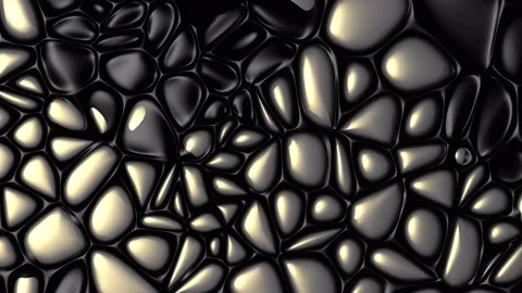 Abstract background. Black and gold honeycombs. Stock Footage 229709308
