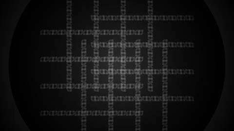 Abstract Background Black and Gray Digital Pattern with Geometric Binary Illustrazione stock