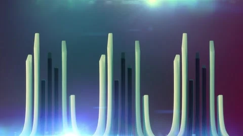 Abstract background with black and white vertical lines loop Stock Footage 41204151