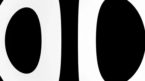 Abstract background with black and white elements. Seamless loop hypnotic Stock Footage 81348363