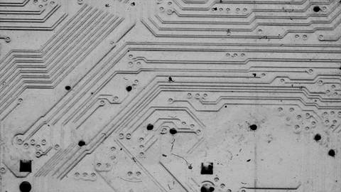 Abstract Background Black And White Motherboard Animation 14 Stock-Footage 104112124