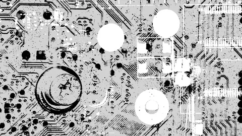 Abstract Background Black And White Motherboard Animation 19 스톡 동영상 104112884
