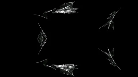 Abstract background black and white Stock Footage 125639342