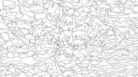 Abstract background with black and white shapes. Stock Footage 127339861