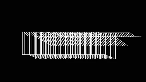 Abstract Background Black And White Geometric Lines 3 Stock-Footage 132043877