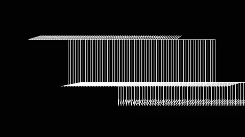 Abstract Background Black And White Geometric Lines 2 Video stock 132044363