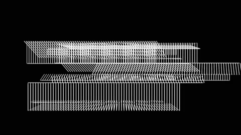 Abstract Background Black And White Geometric Lines 1 Stock Footage 132046980