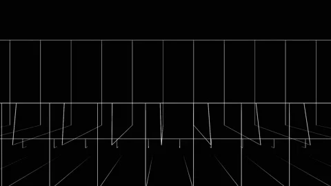 Abstract Background Black And White Geometric Lines 15 Stock Footage 132048500