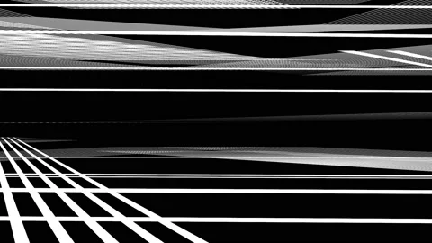 Abstract Background Black And White Geometric Lines 22 Stock Footage 132055416