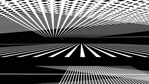Abstract Background Black And White Geometric Lines 23 Stock Footage 132055632
