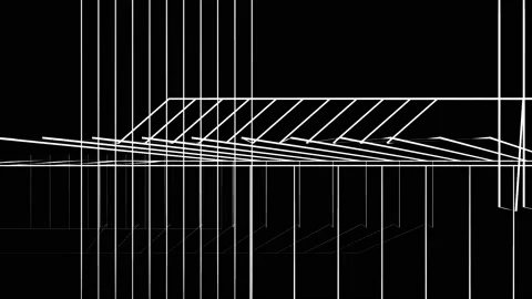 Abstract Background Black And White Geometric Lines 28 Stock Footage 132057931