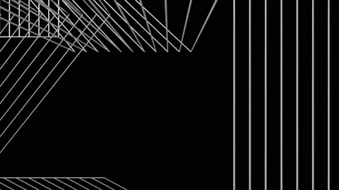 Abstract Background Black And White Geometric Lines 30 Stock Footage 132059722