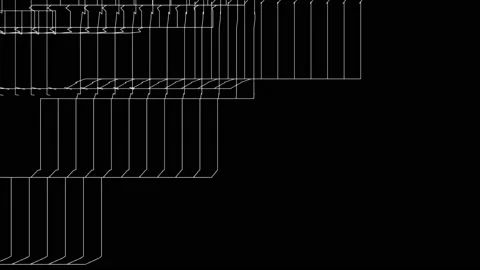 Abstract Background Black And White Geometric Lines 32 Stock Footage 132059748