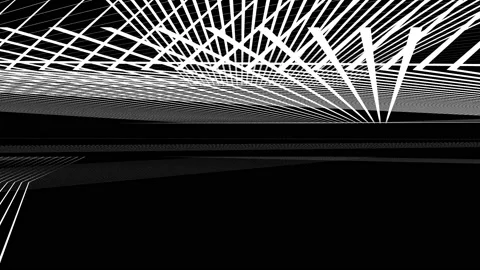 Abstract Background Black And White Geometric Lines 38 Stock Footage 132066458