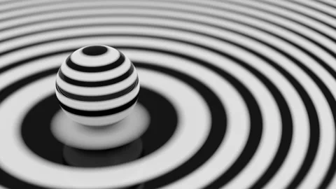 Abstract Background With Black And White Circles Stock Footage 138744351