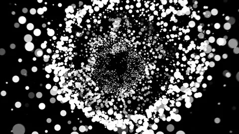 Abstract Background Black And White Bubbling Circles  3 Stock Footage 253498283
