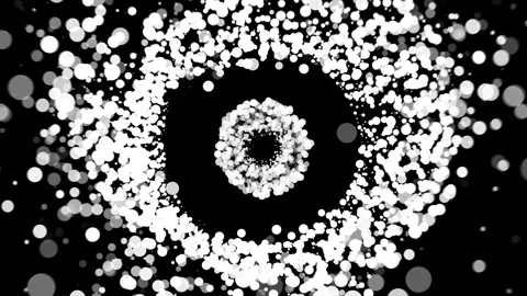 Abstract Background Black And White Bubbling Circles  15 Stock Footage 253643130