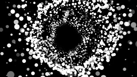 Abstract Background Black And White Bubbling Circles 20 Video stock 253721021