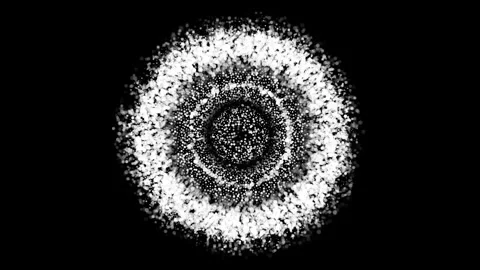 Abstract Background Black And White Bubbling Circles 23 Stock Footage 253726869